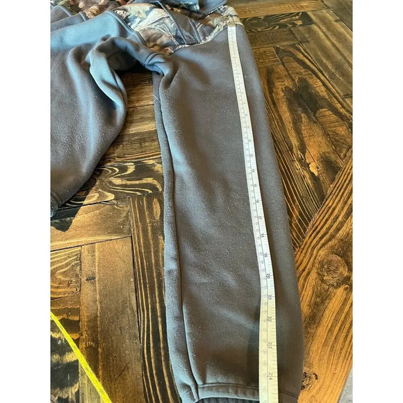 Habit Men’s Medium Gray Camo Button Pull Over Country Western Hunting Fishing - Picture 8 of 16